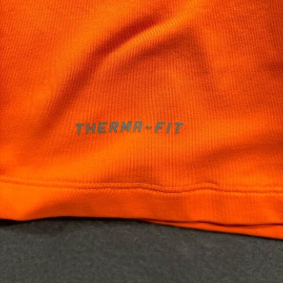 Nike Pro Combat Quarter Zip Womens L Orange Dri Fit Therma Fit Athletic Neon - Picture 5 of 9